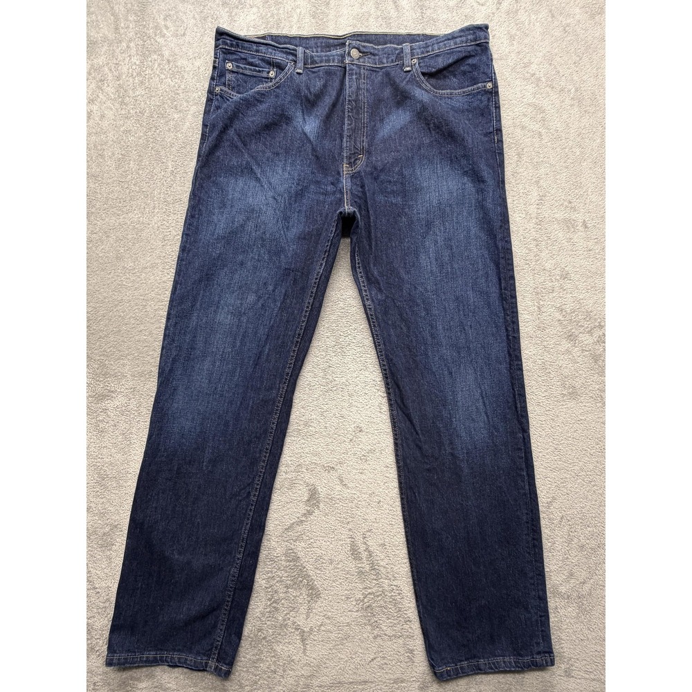 Levis 505 Jeans Mens 40x32 Blue Straight Leg Stretch Denim Mid Rise Casual Pants